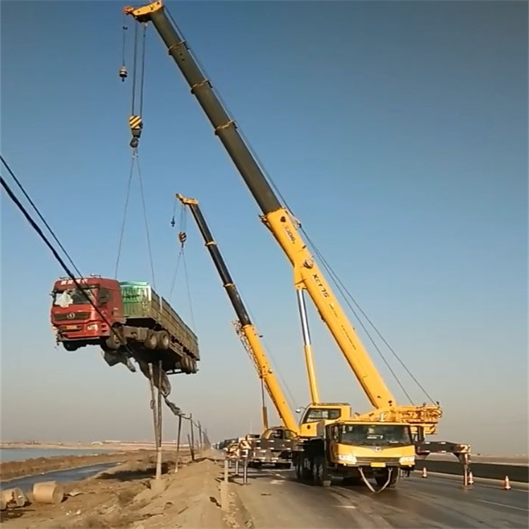 嘉鱼吊车怎么吊货车